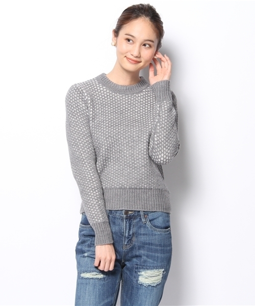 B:MING by BEAMS(ビーミングバイビームス)の「□B ビーミング by ビームス / ACフェザーニットプルオーバー(ニット/セーター・レディース・オフホワイト/ライトグレー/グリーン/ネイビー・ONE SIZE)」の12枚目の写真