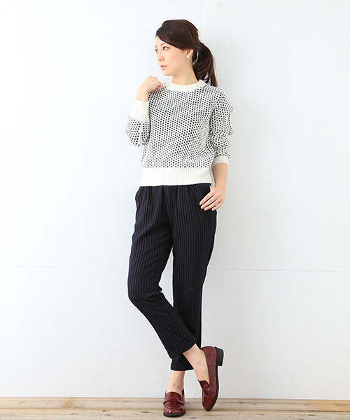 B:MING by BEAMS(ビーミングバイビームス)の「□B ビーミング by ビームス / ACフェザーニットプルオーバー(ニット/セーター・レディース・オフホワイト/ライトグレー/グリーン/ネイビー・ONE SIZE)」の19枚目の写真