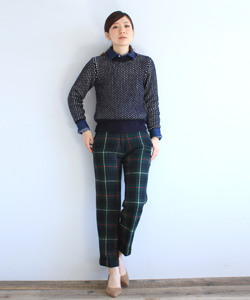 B:MING by BEAMS(ビーミングバイビームス)の「□B ビーミング by ビームス / ACフェザーニットプルオーバー(ニット/セーター・レディース・オフホワイト/ライトグレー/グリーン/ネイビー・ONE SIZE)」の16枚目の写真