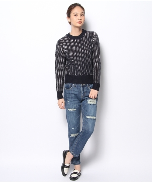 B:MING by BEAMS(ビーミングバイビームス)の「□B ビーミング by ビームス / ACフェザーニットプルオーバー(ニット/セーター・レディース・オフホワイト/ライトグレー/グリーン/ネイビー・ONE SIZE)」の11枚目の写真