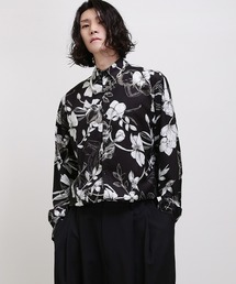 minsobi（ミンソビ）の「フラワー柄プリントロングシャツ（シャツ/ブラウス・メンズ）」