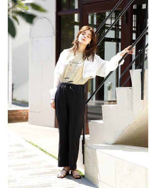 koe（コエ）の「シアーパーカー*（カーディガン/ボレロ・レディース・ホワイト/ブラック/ミント・FREE）」の5枚目の写真