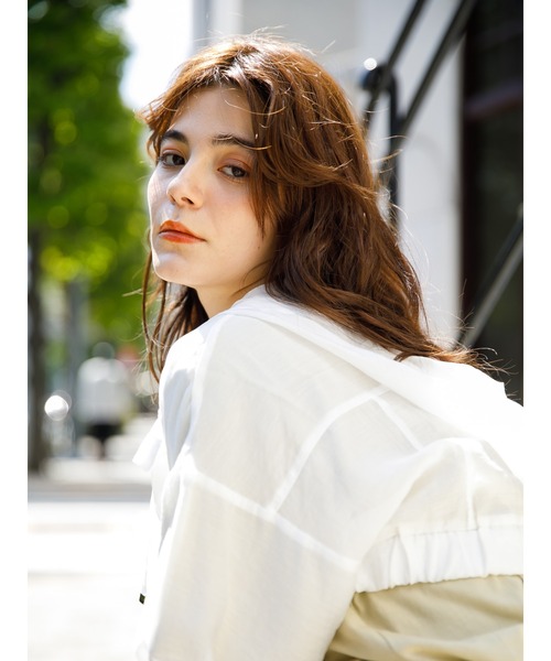 koe（コエ）の「シアーパーカー*（カーディガン/ボレロ・レディース・ホワイト/ブラック/ミント・FREE）」の12枚目の写真