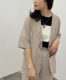 apres jour mignon | リネン混ジャケット【ZOZOTOWN限定アイテム】(テーラードジャケット)