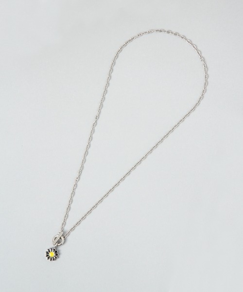 HARE(ハレ)の「フラワーチャームネックレス(HARE)(ネックレス・メンズ・ブラック・FREE)」の2枚目の写真