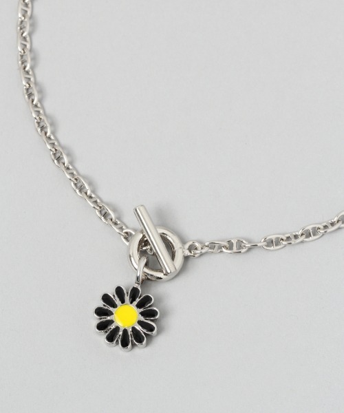 HARE(ハレ)の「フラワーチャームネックレス(HARE)(ネックレス・メンズ・ブラック・FREE)」の6枚目の写真