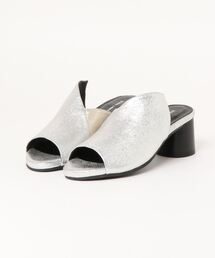 yuko imanishi+ ユウコ イマニシ カラーコンビネーションデザインアシンメトリーカットミュール