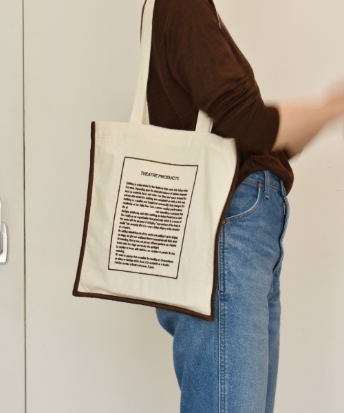 THEATRE PRODUCTS（シアタープロダクツ）の「MANIFEST BAG（トートバッグ・レディース・イエロー/グレー/アイボリー・FREE）」の2枚目の写真