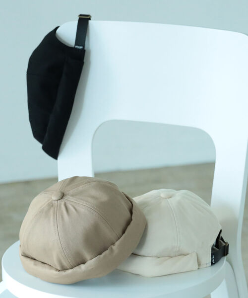 BEAMS HEART（ビームスハート）の「BEAMS HEART / コットンツイル ロールキャップ（キャップ・メンズ・ブラック/ベージュ/オフホワイト/ブラウン系その他・ONE SIZE）」の5枚目の写真
