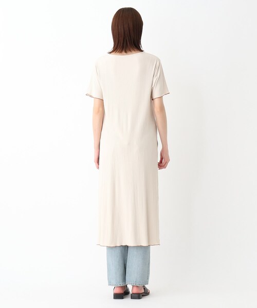 BASECONTROL(ベースコントロール)の「◆【WEB限定】配色メロウカット スリットワンピース(ワンピース・レディース・ダークグレー/アイボリー/ブラック・99)」の12枚目の写真