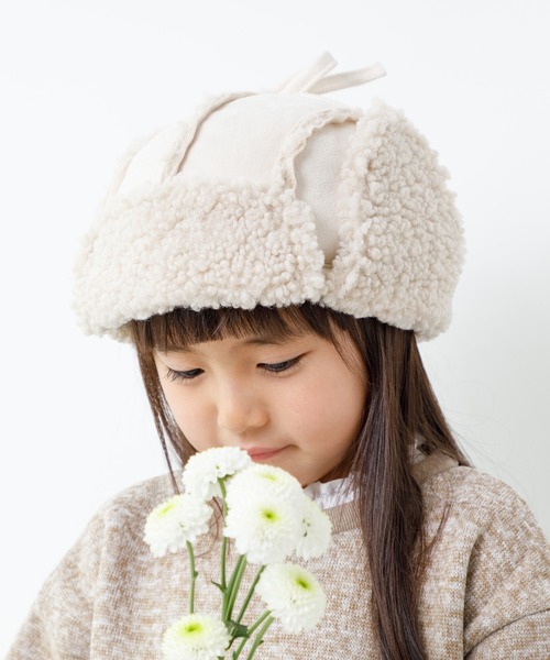 MAKE YOUR DAY（メイクユアデイ）の「パイロットキャップ（キャップ・キッズ・ブラック/ベージュ/ブラウン/アイボリー・46/48/50/52/54/56/59）」の4枚目の写真