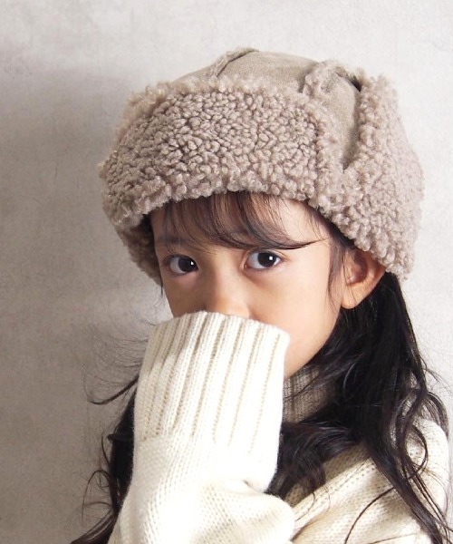 MAKE YOUR DAY（メイクユアデイ）の「パイロットキャップ（キャップ・キッズ・ブラック/ベージュ/ブラウン/アイボリー・46/48/50/52/54/56/59）」の3枚目の写真