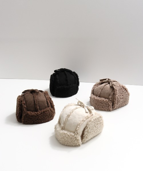 MAKE YOUR DAY（メイクユアデイ）の「パイロットキャップ（キャップ・キッズ・ブラック/ベージュ/ブラウン/アイボリー・46/48/50/52/54/56/59）」の6枚目の写真