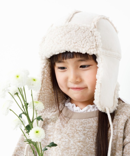 MAKE YOUR DAY（メイクユアデイ）の「パイロットキャップ（キャップ・キッズ・ブラック/ベージュ/ブラウン/アイボリー・46/48/50/52/54/56/59）」の9枚目の写真