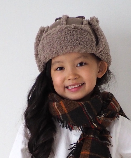 MAKE YOUR DAY（メイクユアデイ）の「パイロットキャップ（キャップ・キッズ・ブラック/ベージュ/ブラウン/アイボリー・46/48/50/52/54/56/59）」の10枚目の写真