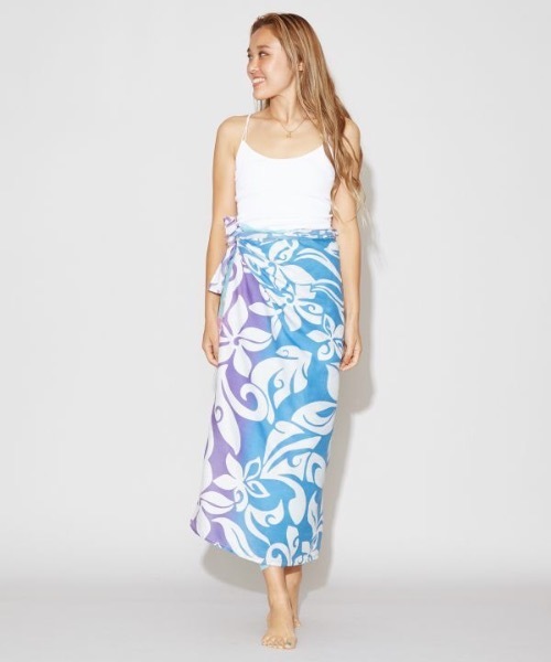 Kahiko（カヒコ）の「【Kahiko】ラニプルメビーチパレオ（ストール/ショール・レディース・ピンク/ブルー/ミント・FREE）」の3枚目の写真