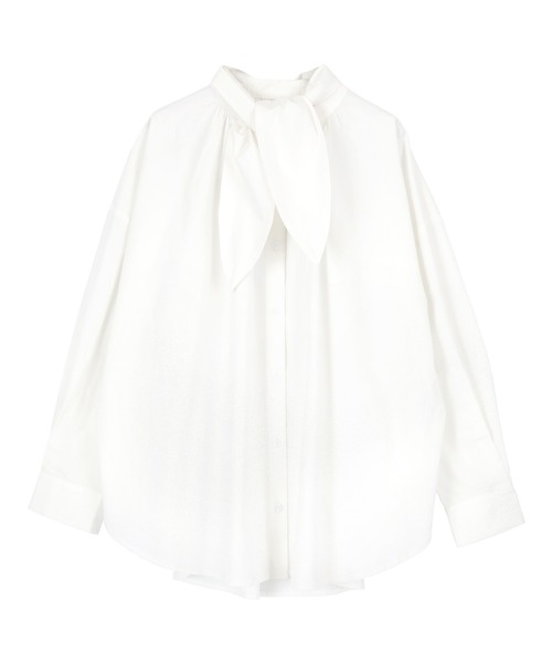 titivate（ティティベイト）の「ﾎﾞｳﾀｲ付きﾎﾞﾘｭｰﾑｼｬﾂﾌﾞﾗｳｽ（シャツ/ブラウス・レディース・ピンク系その他/ブラック/オレンジ系その他/オフホワイト/ブルー系その他・M/S）」の18枚目の写真