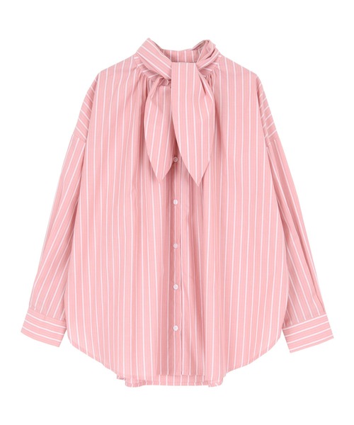 titivate（ティティベイト）の「ﾎﾞｳﾀｲ付きﾎﾞﾘｭｰﾑｼｬﾂﾌﾞﾗｳｽ（シャツ/ブラウス・レディース・ピンク系その他/ブラック/オレンジ系その他/オフホワイト/ブルー系その他・M/S）」の15枚目の写真