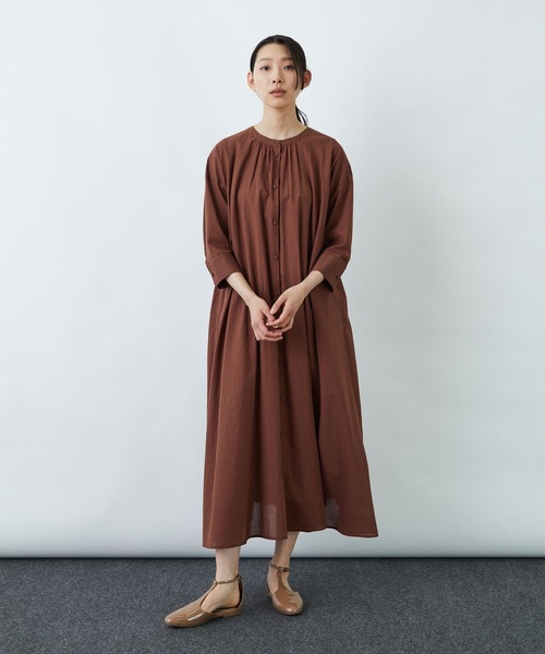 LOISIR（ロワズィール）の「ストライプパッチワークワンピース  