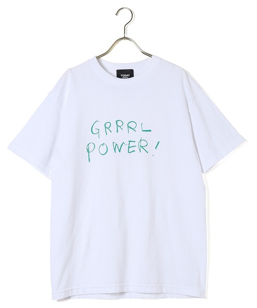 MADEMOISELLE ROPE'(マドモアゼル ロペ)の「【TODAY edition for MADEMOISELLE】メッセージTシャツ(Tシャツ/カットソー・レディース・ホワイト/ブラック/ホワイト系その他/ホワイト系その他2・FREE)」の5枚目の写真