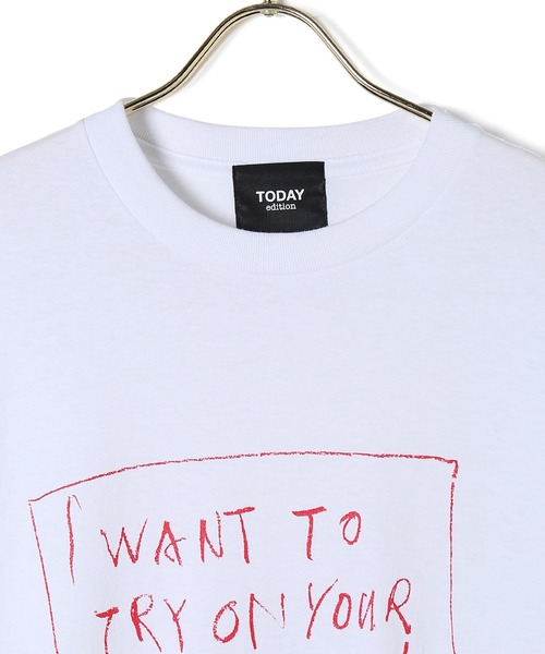 MADEMOISELLE ROPE'(マドモアゼル ロペ)の「【TODAY edition for MADEMOISELLE】メッセージTシャツ(Tシャツ/カットソー・レディース・ホワイト/ブラック/ホワイト系その他/ホワイト系その他2・FREE)」の15枚目の写真