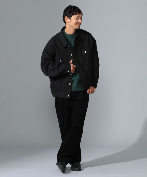 B:MING by BEAMS（ビーミングバイビームス）の「B:MING by BEAMS / タスマニアウール 畦編み クルーネック ニット（ニット/セーター・メンズ・ブラック/サックスブルー/ベージュ/グリーン・LARGE/SMALL/MEDIUM/X-LARGE）」の11枚目の写真