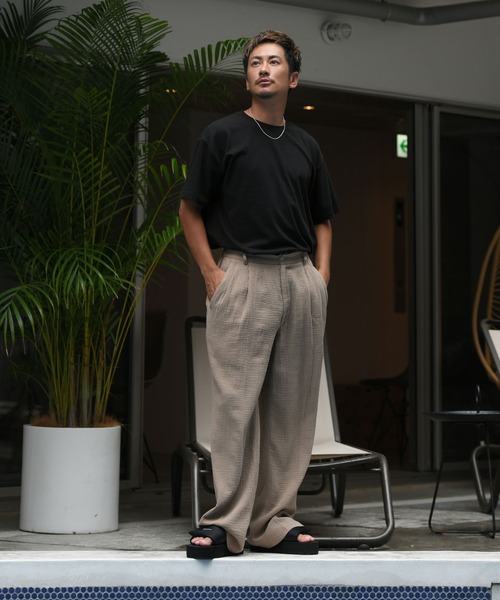 #Re:room(リルーム)の「ウォッシュドヴィンテージビッグTシャツ(Tシャツ/カットソー・メンズ・ブラック/オフホワイト/ブルー・SMALL/MEDIUM/LARGE)」の4枚目の写真