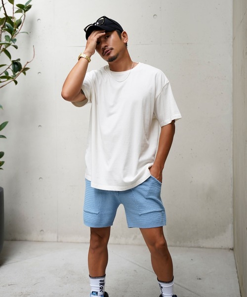 #Re:room(リルーム)の「ウォッシュドヴィンテージビッグTシャツ(Tシャツ/カットソー・メンズ・ブラック/オフホワイト/ブルー・SMALL/MEDIUM/LARGE)」の15枚目の写真