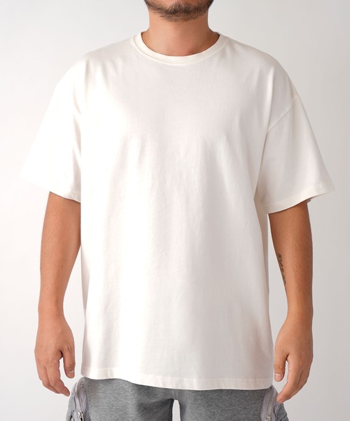 #Re:room(リルーム)の「ウォッシュドヴィンテージビッグTシャツ(Tシャツ/カットソー・メンズ・ブラック/オフホワイト/ブルー・SMALL/MEDIUM/LARGE)」の5枚目の写真
