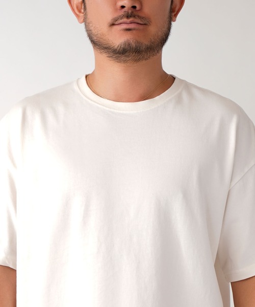 #Re:room(リルーム)の「ウォッシュドヴィンテージビッグTシャツ(Tシャツ/カットソー・メンズ・ブラック/オフホワイト/ブルー・SMALL/MEDIUM/LARGE)」の8枚目の写真