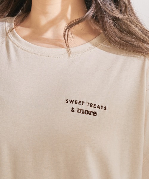 OLIVE des OLIVE（オリーブデオリーブ）の「CreamyビッグTシャツ（Tシャツ/カットソー・レディース・ベージュ/オフホワイト/ラベンダー/スミクロ・FREE）」の17枚目の写真