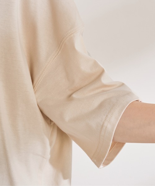OLIVE des OLIVE（オリーブデオリーブ）の「CreamyビッグTシャツ（Tシャツ/カットソー・レディース・ベージュ/オフホワイト/ラベンダー/スミクロ・FREE）」の18枚目の写真