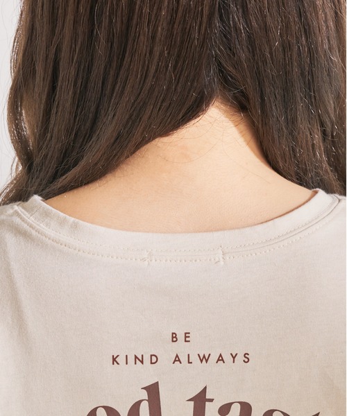 OLIVE des OLIVE（オリーブデオリーブ）の「CreamyビッグTシャツ（Tシャツ/カットソー・レディース・ベージュ/オフホワイト/ラベンダー/スミクロ・FREE）」の20枚目の写真