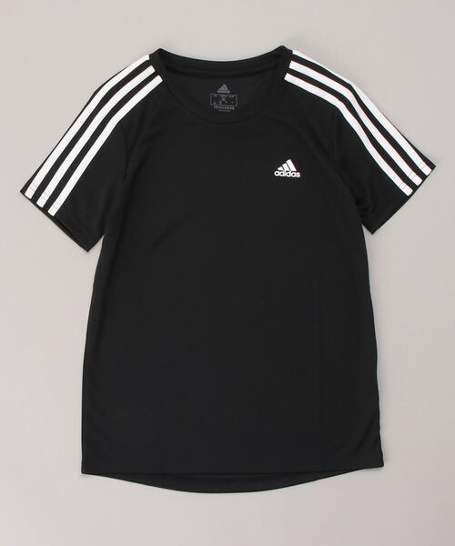 adidas（アディダス）の「デザインド トゥ ムーブ 3ストライプス 半袖Tシャツ [Design 2 Move 3-Stripes Tee] アディダス (キッズ／子供用)（Tシャツ/カットソー・キッズ・ブラック×ホワイト/ダークネイビー/ロイヤルブルー・100/110/120/130/140/150/160）」の5枚目の写真