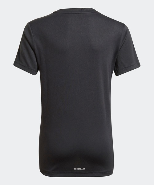 adidas（アディダス）の「デザインド トゥ ムーブ 3ストライプス 半袖Tシャツ [Design 2 Move 3-Stripes Tee] アディダス (キッズ／子供用)（Tシャツ/カットソー・キッズ・ブラック×ホワイト/ダークネイビー/ロイヤルブルー・100/110/120/130/140/150/160）」の4枚目の写真