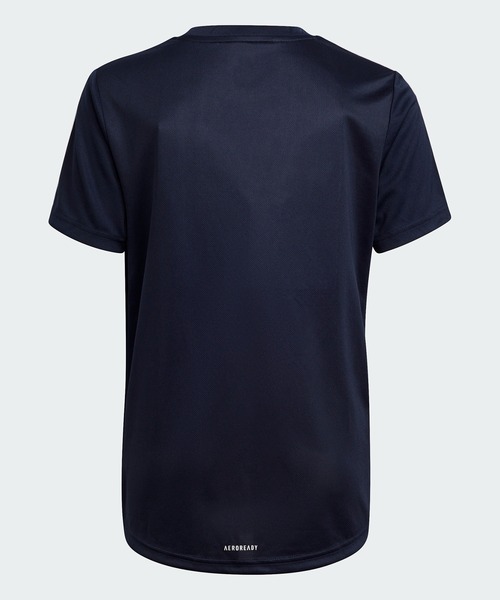 adidas（アディダス）の「デザインド トゥ ムーブ 3ストライプス 半袖Tシャツ [Design 2 Move 3-Stripes Tee] アディダス (キッズ／子供用)（Tシャツ/カットソー・キッズ・ブラック×ホワイト/ダークネイビー/ロイヤルブルー・100/110/120/130/140/150/160）」の9枚目の写真