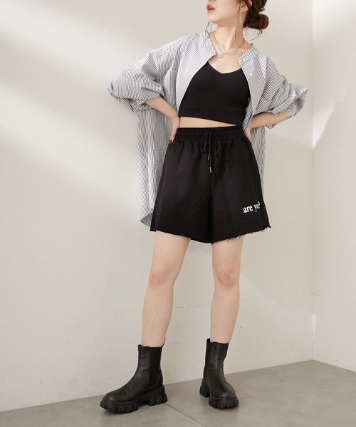 Chico（チコ）の「ロゴスウェットショートパンツ（スウェットパンツ・レディース・アイボリー/グレー/ブラック/グリーン・FREE）」の20枚目の写真