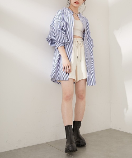 Chico（チコ）の「ロゴスウェットショートパンツ（スウェットパンツ・レディース・アイボリー/グレー/ブラック/グリーン・FREE）」の5枚目の写真