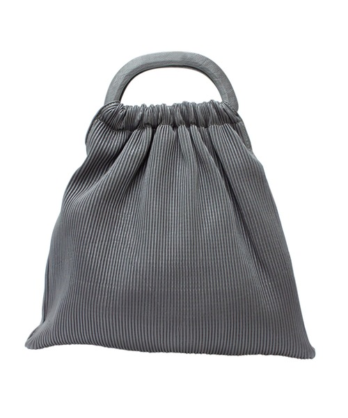 VEENA 1921（ヴィーナ）の「【VEENA 1921/ヴィーナ】2WAY プリーツ 巾着 ハンド ショルダーバッグ（ショルダーバッグ・レディース・ワインレッド/グレー・FREE）」の8枚目の写真