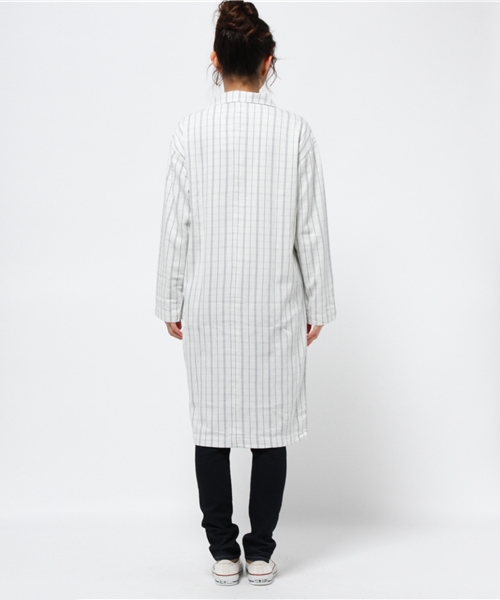 WEGO（ウィゴー）の「WEGO/ショップコート（ステンカラーコート・レディース・アイボリー/ホワイト系その他/ダークインディゴブルー・FREE）」の6枚目の写真