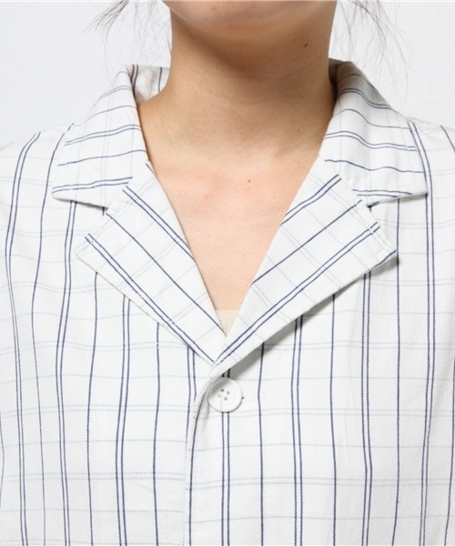 WEGO（ウィゴー）の「WEGO/ショップコート（ステンカラーコート・レディース・アイボリー/ホワイト系その他/ダークインディゴブルー・FREE）」の8枚目の写真