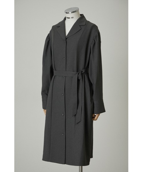 RIM.ARK（リムアーク）の「Shoulder gather shirt gown（シャツ