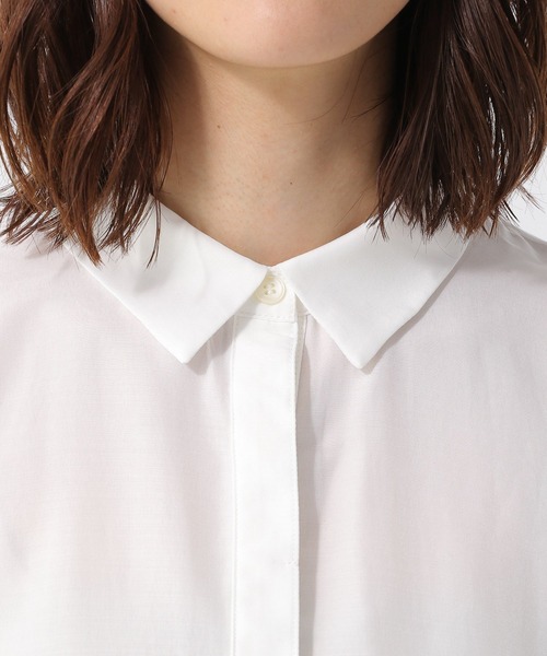 LEPSIM（レプシィム）の「アソートポンチョシャツ長袖　217982（シャツ/ブラウス・レディース・ストライプ/オフホワイト/イエロー・FREE）」の14枚目の写真