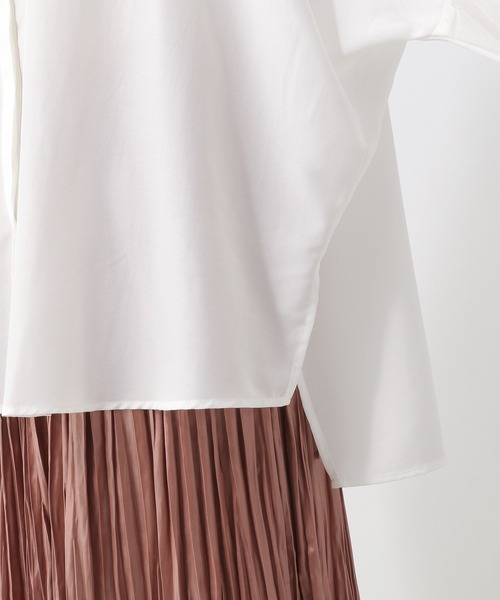 LEPSIM（レプシィム）の「アソートポンチョシャツ長袖　217982（シャツ/ブラウス・レディース・ストライプ/オフホワイト/イエロー・FREE）」の9枚目の写真