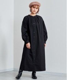 リボン タックシャツワンピース 2WAY