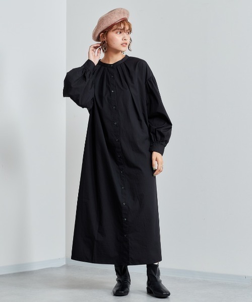 cepo(セポ)の「リボン タックシャツワンピース 2WAY(シャツワンピース・レディース・オフホワイト/ブラック・M)」の10枚目の写真