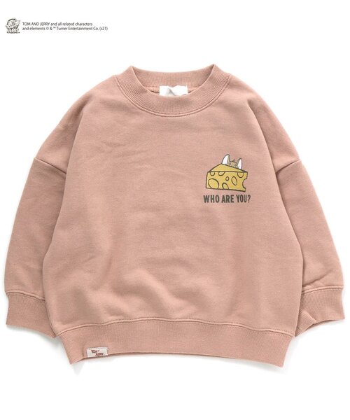 Tom＆Jerry（トムアンドジェリー）の「トムとジェリートレーナー（スウェット・キッズ・パープル/イエロー/オレンジ/ミント・90/100/110/120/80/130/140）」の11枚目の写真