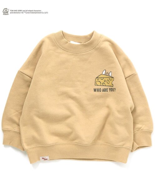Tom＆Jerry（トムアンドジェリー）の「トムとジェリートレーナー（スウェット・キッズ・パープル/イエロー/オレンジ/ミント・90/100/110/120/80/130/140）」の6枚目の写真