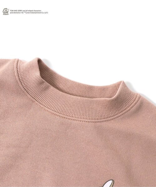 Tom＆Jerry（トムアンドジェリー）の「トムとジェリートレーナー（スウェット・キッズ・パープル/イエロー/オレンジ/ミント・90/100/110/120/80/130/140）」の10枚目の写真