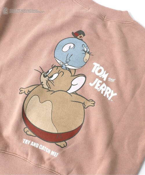 Tom＆Jerry（トムアンドジェリー）の「トムとジェリートレーナー（スウェット・キッズ・パープル/イエロー/オレンジ/ミント・90/100/110/120/80/130/140）」の15枚目の写真